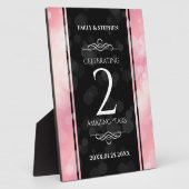 第2エレガントバラクォー結婚ツ記念日 フォトプラーク (側面)