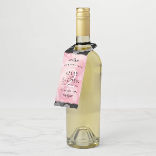 第2エレガントバラクォー結婚ツ記念日 ボトルネックタグ (アングル)