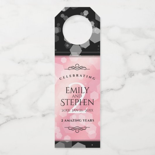 第2エレガントバラクォー結婚ツ記念日 ボトルネックタグ (裏面)