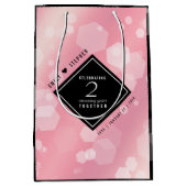 第2エレガントバラクォー結婚ツ記念日 ミディアムペーパーバッグ (正面)