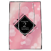 第2エレガントバラクォー結婚ツ記念日 ミディアムペーパーバッグ (裏面)