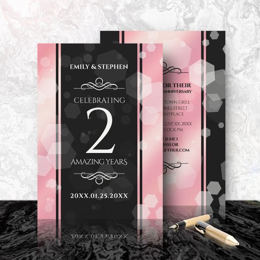 第2エレガントバラクォー結婚ツ記念日 招待状