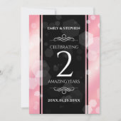 第2エレガントバラクォー結婚ツ記念日 招待状 (正面)
