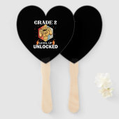 第2グレードのロック解除レベル上げ新学期1番目 ハンドファン (正面&裏面)