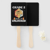 第2グレードのロック解除レベル上げ新学期1番目 ハンドファン (正面&裏面)