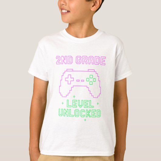 第2グレードのロック解除Tシャツ – Neon Gamer Arca Tシャツ (正面)