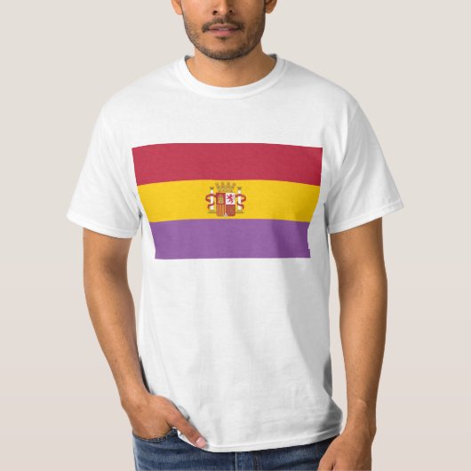 第2スペインのな共和国のTシャツの旗 Tシャツ (正面)