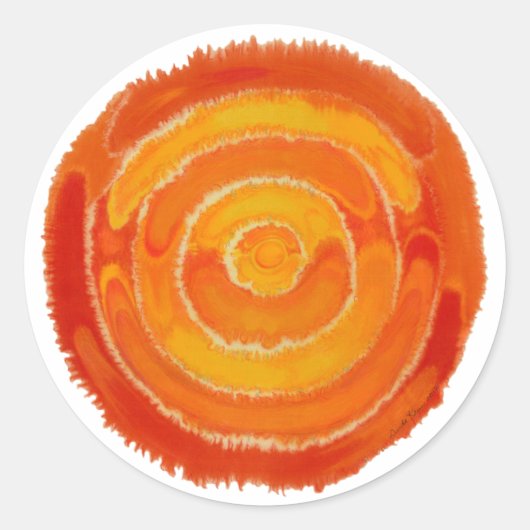 第2チャクラヒーリングアート#1 ラウンドシール (正面)
