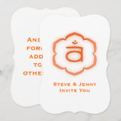 第2チャクラ- Svadhisthana 招待状 (正面/裏面)