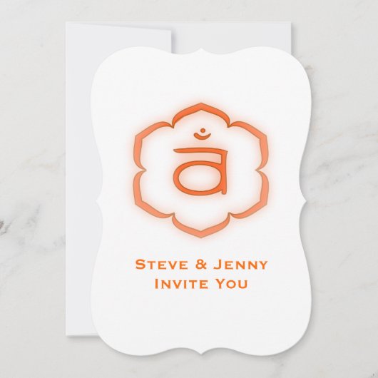 第2チャクラ- Svadhisthana 招待状 (正面)