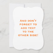 第2チャクラ- Svadhisthana 招待状 (裏面)