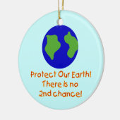 第2チャンスのTシャツおよびギフトを埋めないで下さい セラミックオーナメント (左)