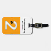 第2バッグカスタムモノグラム旅行荷物タグ ラゲッジタグ (正面横)