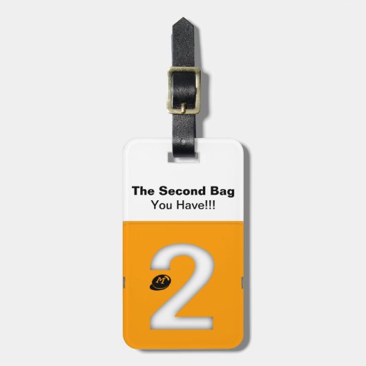 第2バッグカスタムモノグラム旅行荷物タグ ラゲッジタグ (正面縦)