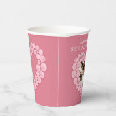 第2バラクォー結婚ツ記念撮影ハート 紙コップ (右)