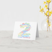 第2バースデーカードB カード (黄色い花)