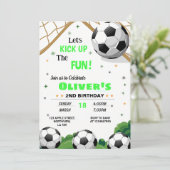 第2バースデーサッカーテーマ招待状 招待状 (スタンド正面)