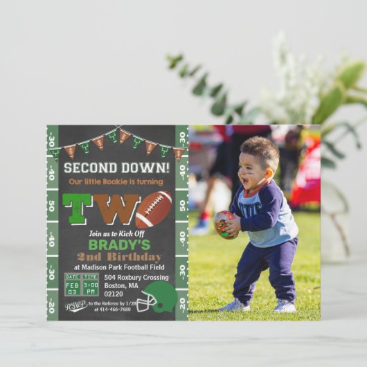 第2バースデーサッカーパーティーシャルボード招待状 招待状 (スタンド正面)