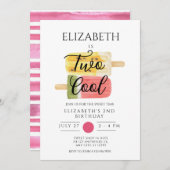 第2バースデーサマーポップシクルアイスパーティー 招待状 (正面/裏面)