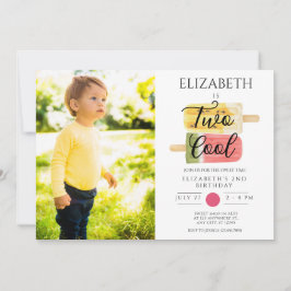 第2バースデーサマーポップシクルパーティー 招待状