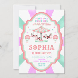 第2バースデーサーカス招待状 招待状