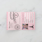 第2バースデーパリパスポート招待状 招待状 (内部)