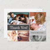 第2ベビー写真コラージュの紹介 案内ポストカード (正面/裏面)