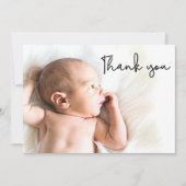 第2ベビー生誕発表写真ありがとう 案内状 (正面)