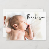 第2ベビー生誕発表写真ありがとう 案内状 (正面/裏面)