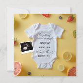 第2ミニマル回ベビー発表 招待状 (正面)