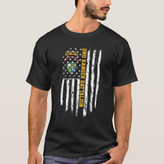 第2レンジャー大隊アメリカ国旗 Tシャツ