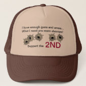 第2修正の帽子を支えて下さい キャップ (正面)