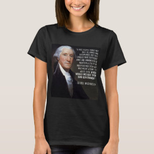 第2修正の引用文-ジョージ・ワシントン Tシャツ