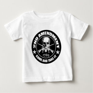 第2修正はそれにスカルおよびAR'Sを取ります来ます ベビーTシャツ