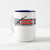 第2修正は侵されたマグではないです ツートーンマグカップ (正面左)