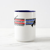 第2修正は侵されたマグではないです ツートーンマグカップ (中央)