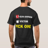 第2修正は私の銃の割り当てです Tシャツ (裏面)