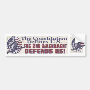 第2修正は私達をワイシャツおよびギフト守ります バンパーステッカー