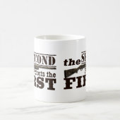 第2修正は米国憲法修正第一項を保護します コーヒーマグカップ (中央)