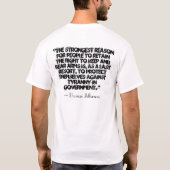 第2修正サポータ Tシャツ (裏面)