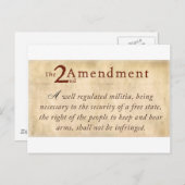 第2修正ヴィンテージ ポストカード (正面/裏面)