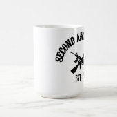 第2修正米国東部標準時刻。 1791年 コーヒーマグカップ (中央)