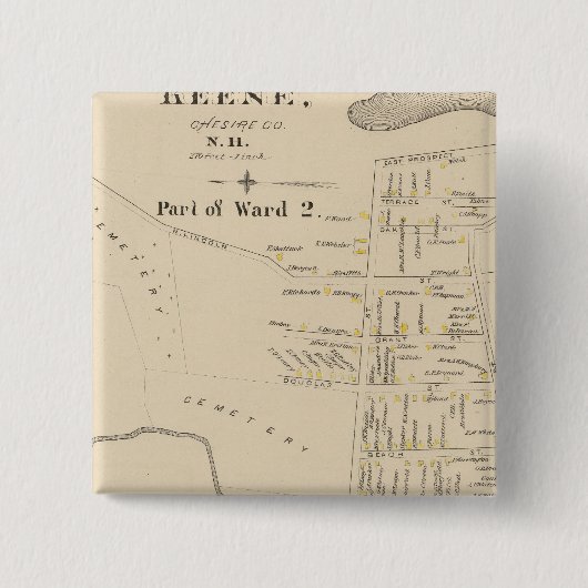 第2区キーン 缶バッジ (正面)