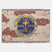 第2協力隊サポート部隊デザートストーム退役軍人 スローブランケット (正面)