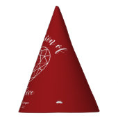 第2回ガーネ結婚ーの記念日カスタムパーティー帽子 パーティーハット (右)