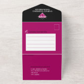 第2回ガーネ結婚ー記念日パーティー宝石 オールインワン招待状 (外側)