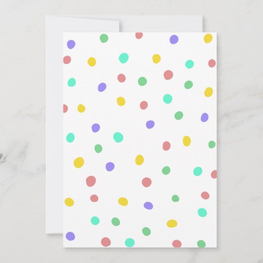 第2回スウィートクールアイスカラフルポップガール誕生日 招待状 (裏面)