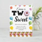 第2回スウィート誕生日ドナツアイスクリーム誕生日 招待状 (スタンド正面)