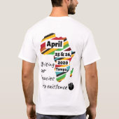 第2回タンパベイブラック作家展 Tシャツ (裏面)