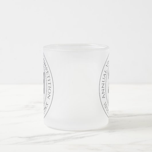 第2回トロフィー賞受賞 フロストグラスマグカップ (中央)